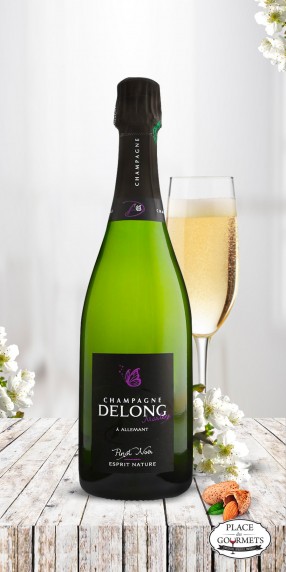 Champagne extra brut Delong Marlène Esprit Nature Pinot Noir