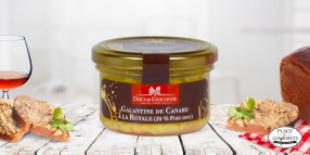 Galantine de canard à  la royale (20 % foie gras)